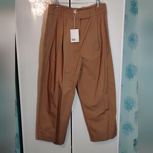NWT COS Khaki Barrel Pants Sz 14
